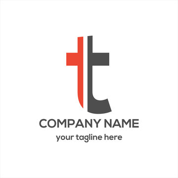 Letter T Typography Logo Vector