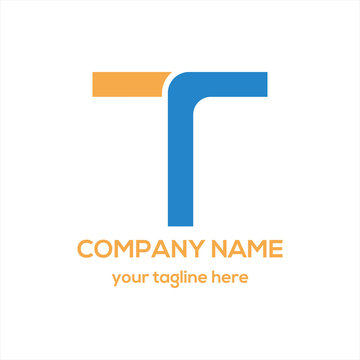 Letter T Typography Logo Vector