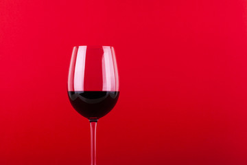 Red wine glass