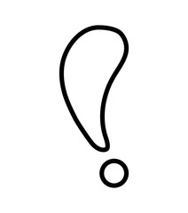 Warning and message concept represented by exclamation mark icon. Isolated and flat illustration