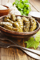 Dolma on the plate