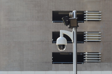 Dome CCTV camera for secure