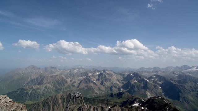 pyrenees from pic du midi observatory summit