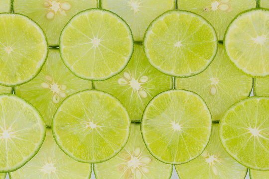 Limes slice for background