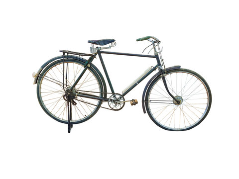 retro bike,isolated,on the white background