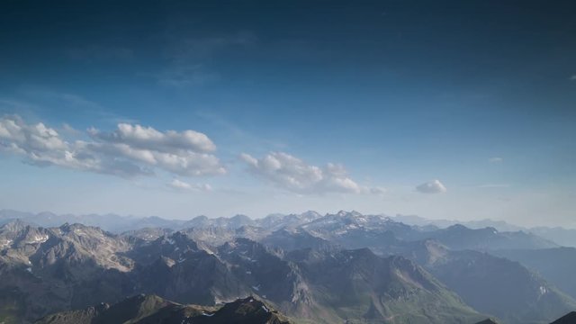 pyrenees from pic du midi observatory summit