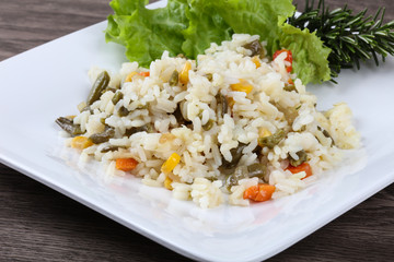 Rice with vegetables
