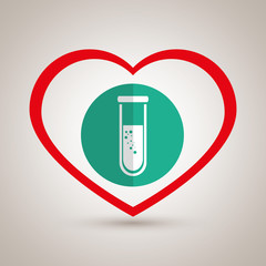 Obraz premium symbol medicine lab tube