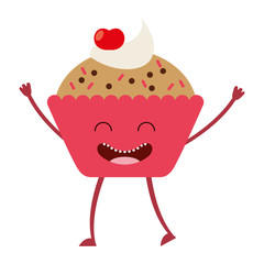 sweet bakery character cute icon