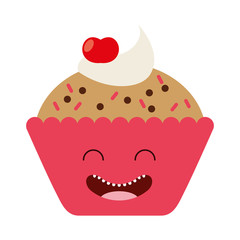 sweet bakery character cute icon