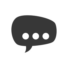 Communication concept represented by bubble icon. Isolated and flat illustration