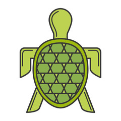 turtle sea silhouette icon