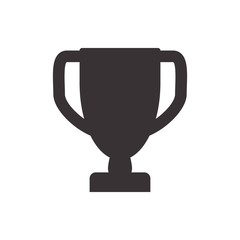 Winner concept represented by trophy cup icon. Isolated and flat illustration