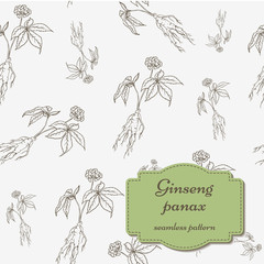 Ginseng panax pattern