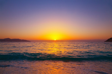 Sea sunset