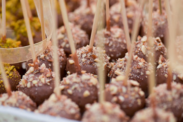 Round chocolate balls