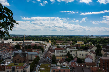 Neu Ulm Daytime Summer Landscape Looking Away from Münster Flat City