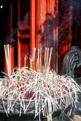 Lit incense, Vietnam