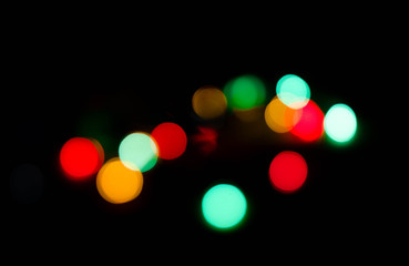 Beautiful colorful blurred lights 