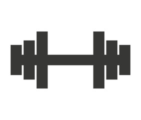 Obraz premium weight dumbbells silhouette gym icon