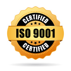 Iso 9001 standard certified icon