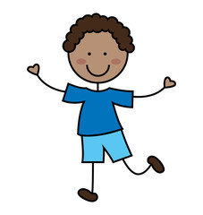 little boy smile icon