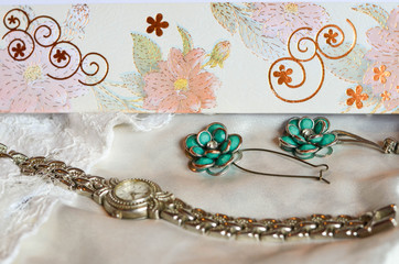 Elegant woman's accessories