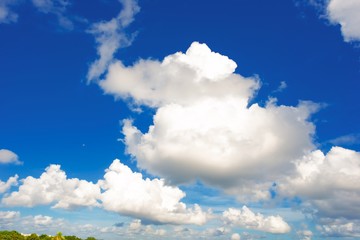 Cloud and blue sky for background
