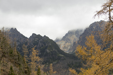 Fall in the High Tatras. Slovakia, Štrbské Pleso
