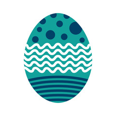 sweet egg paint colorfull isolated icon design