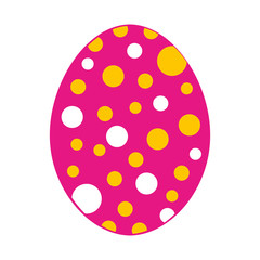 sweet egg paint colorfull isolated icon design