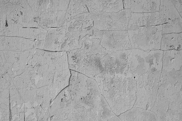 white wall cracked plaster