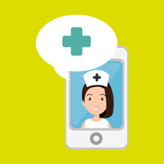 nurse crooss smartphone graphic