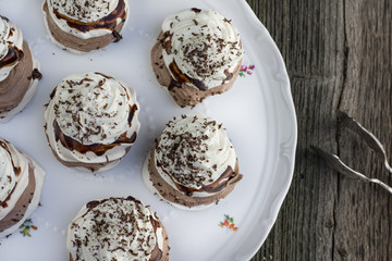 Top View on Traditional Czech sweet dessert 