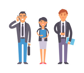 Business team command vector