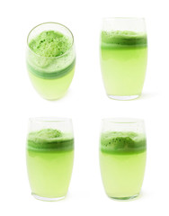 Glass filled with fresh pressed juice