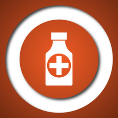 Pills bottle  icon