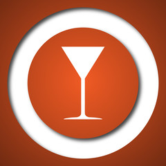 Martini glass icon
