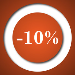 10 percent discount icon