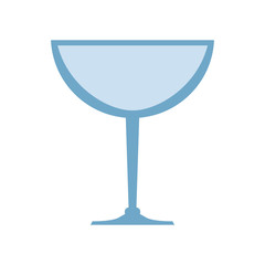 Drink concept represented by glass icon. Isolated and flat illustration