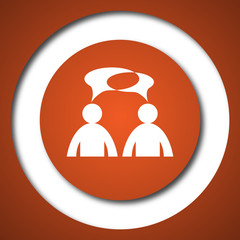 Comments icon - men with bubbles