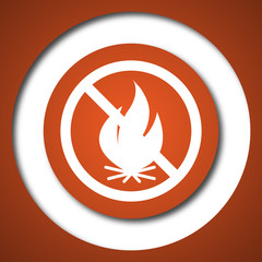 Fire forbidden icon