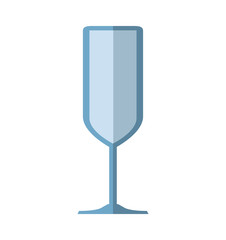 Drink concept represented by glass icon. Isolated and flat illustration