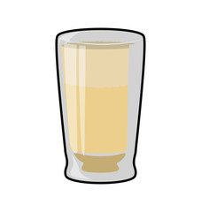 Drink and alcohol concept represented by cocktail shot icon. Isolated and flat illustration