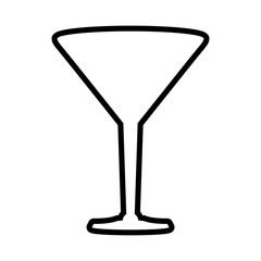 Drink concept represented by glass icon. Isolated and flat illustration