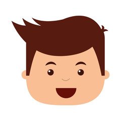 Obraz premium little boy smile icon