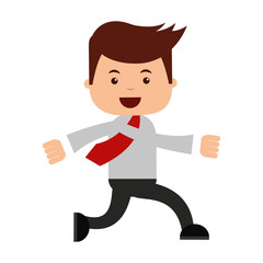 man businessman cartoon character icon