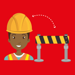 man construction tool work vector illustration graphic