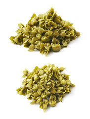 Pile of sacchettoni isolated