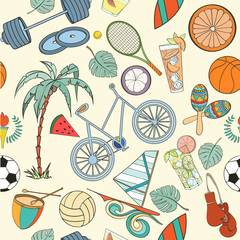 Seamless sport pattern